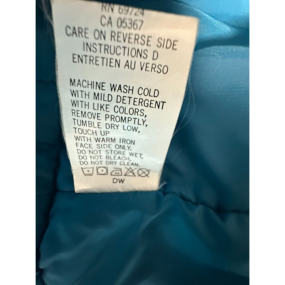 Vtg 90s Columbia Jacket Womens L F8 SL 5035 Colorblock Teal Purple Retro Ski - Picture 9 of 16